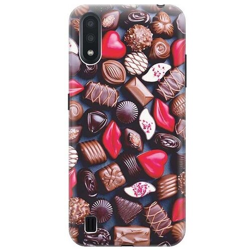 фото Чехол - накладка artcolor для samsung galaxy a01 с принтом "набор шоколада" re:pa