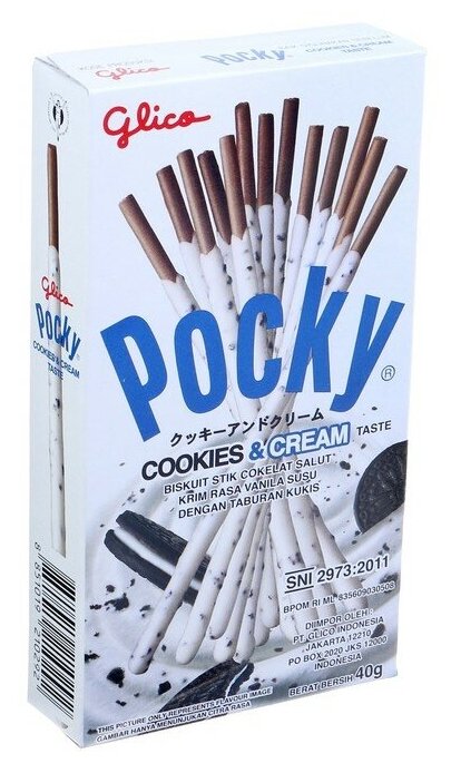 Палочки поки GLICO со вкусом шоколадного печенья Oreo с кремом, 40 г 4387889