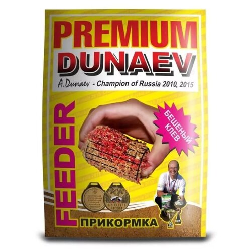 прикормка dunaev premium карп сазан чеснок 1000гр Прикормка DUNAEV premium, 1000 г, , аромат фидер