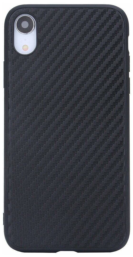 Чехол накладка для Apple iPhone Xr G-Case Carbon черная