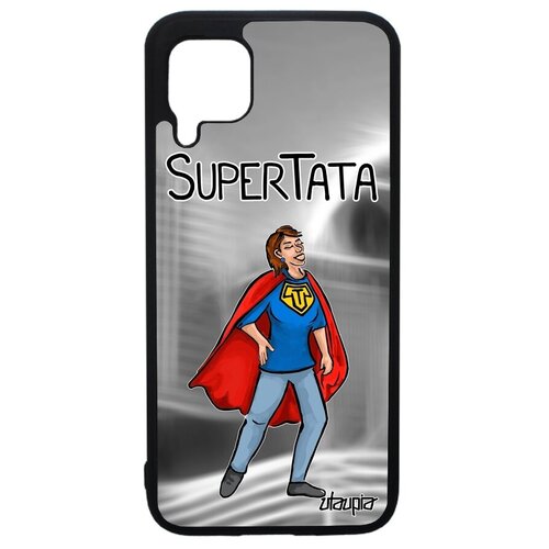 фото Защитный чехол на телефон // huawei p40 lite // "супертетя" рисунок супергерой, utaupia, серый