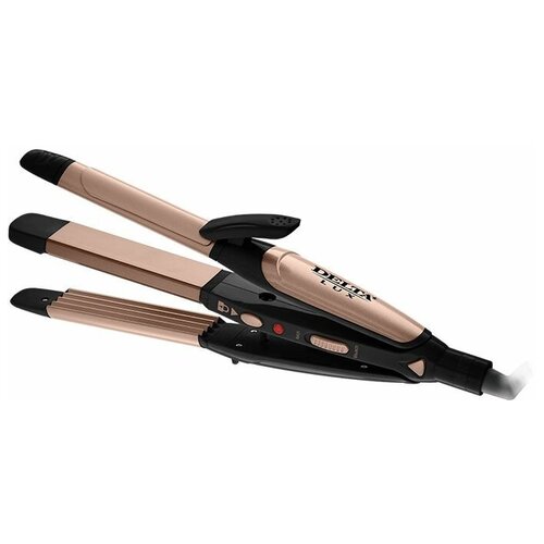 Прибор для укладки волос Delta LUX DL-0632 черный с золотым 224700₽