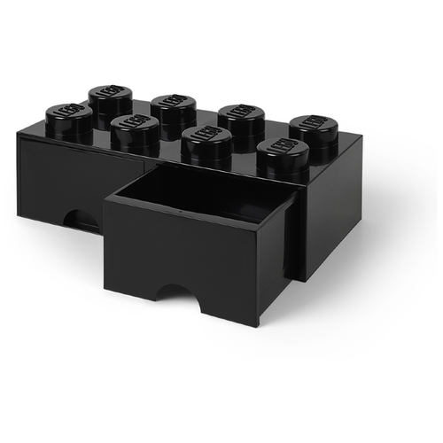 фото Ящик для хранения 8 выдвижной черный, lego