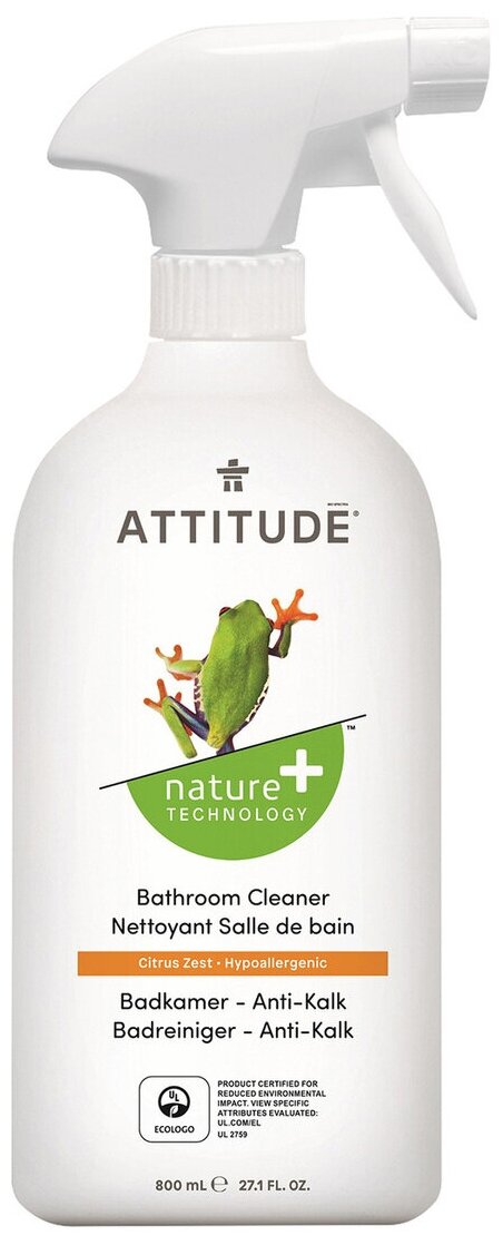 Attitude Экологический очиститель для ванных комнат Гипоаллергенный 800 мл