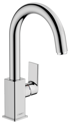 Смеситель для раковины hansgrohe Vernis Shape 210, со сливным гарнитуром 71564000, хром