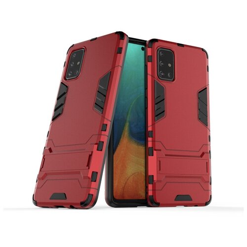 фото Чехол-бампер mypads для samsung galaxy a51 sm-a515f (2020) противоударный усиленный ударопрочный красный