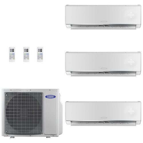 Мультисплит-системы General Climate GC-ME12HRi Wi-Fi x3 / GU-M4E36H1