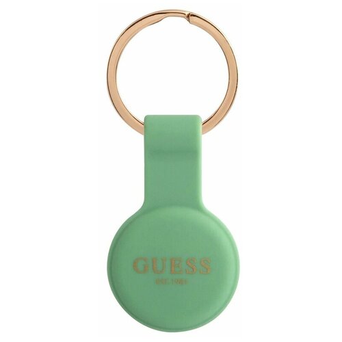 фото Guess для airtag чехол liquid silicone with ring green