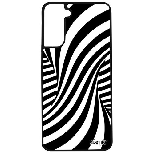 фото Защитный чехол на смартфон // galaxy s21 // "иллюзия торнадо" воронка круговорот, utaupia, черный