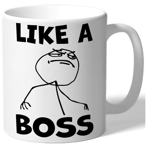 фото Кружка белая like a boss drabs