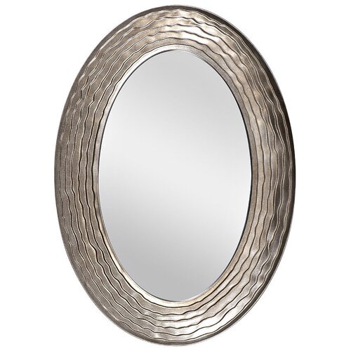 фото Garda decor зеркало "волны" в раме темное серебро