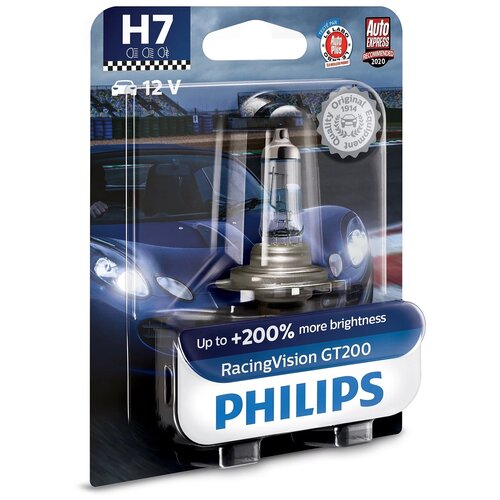 Лампа H7 12972 Racing Vision Gt200 Блистер 1 Шт. Philips арт. 12972RGTB1