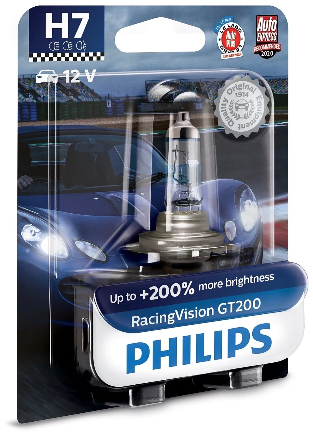 Лампа h7 racing vision gt200 b1 Philips 12972RGTB1