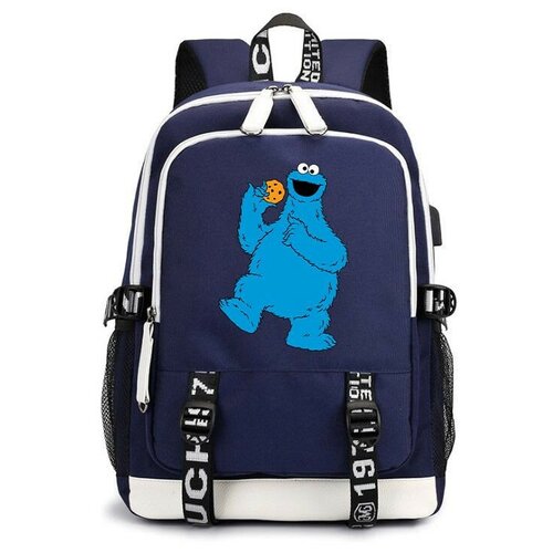 Рюкзак Коржик (Sesame Street) синий с USB-портом №3