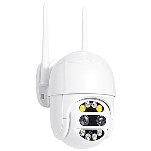 фото Wi-fi ip-камера hdcom 128swv-2 - уличная поворотная, ip камера уличная, камера наблюдения для улицы, ip камеры наружные в подарочной упаковке