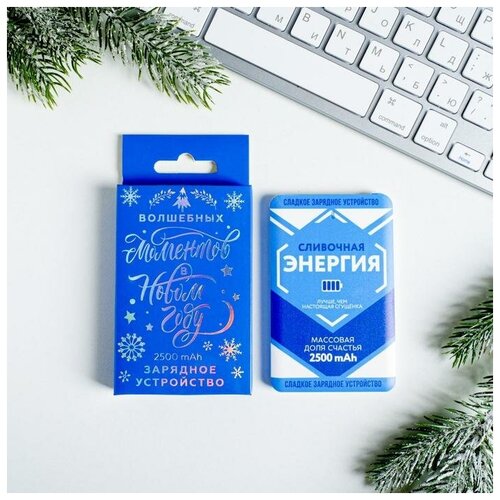 Портативный аккумулятор Сливочная энергия 2500 mAh 6 х 95 см 84200₽