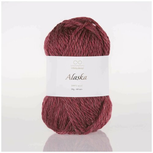 Пряжа INFINITY ALASKA 4363 DARK dark red