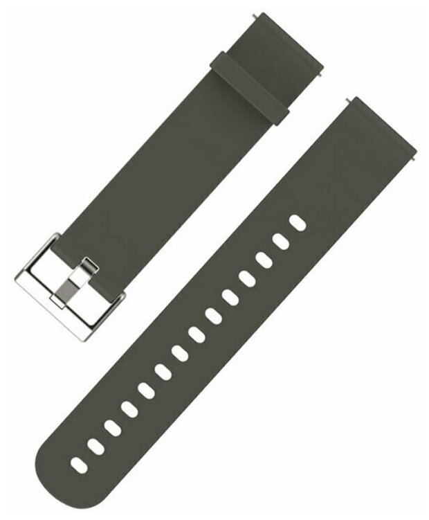 Силиконовый ремешок с металлической застежкой Mijobs для смарт-часов Honor Watch ширина 20 мм
