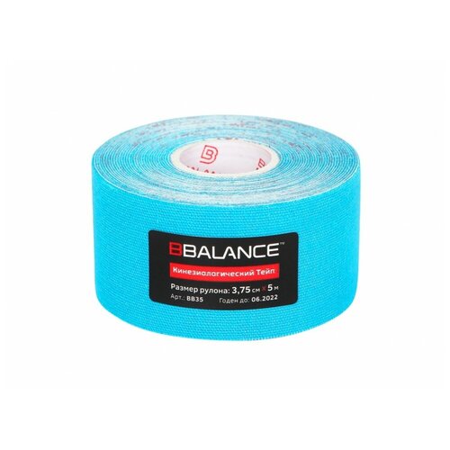 фото Кинезио тейп bbtape™ 3,75см × 5м голубой bbalance