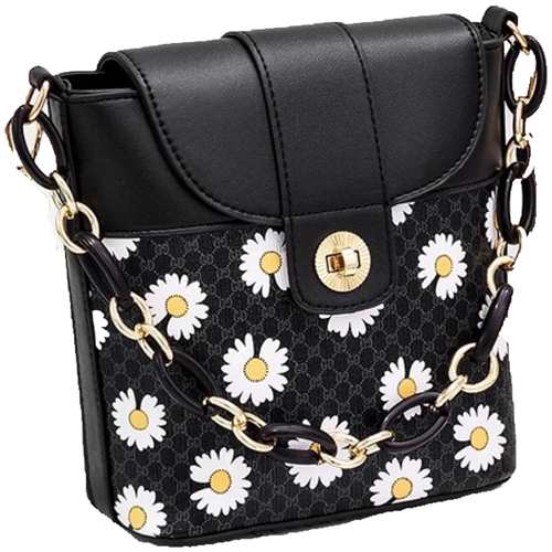 сумка кросс боди сумка женская на плечо сумка через плечо сумка с цепью сумка кроссбоди сумка с цепочкой/ черная