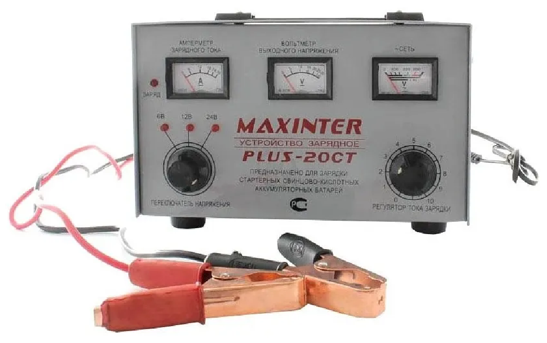 Зарядное устройство Maxinter ПЛЮС-20 СТ (6V12V24V20A)