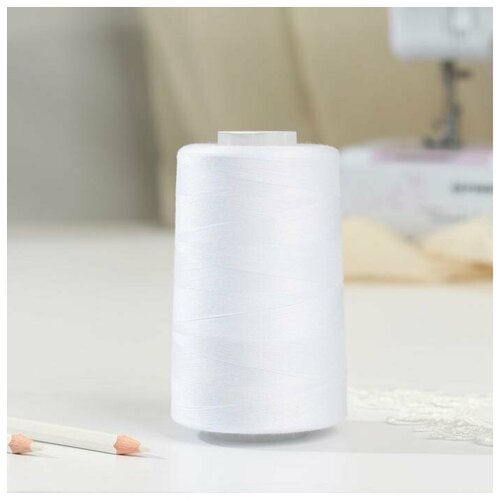 Euron Нитки 40/2, №120, 5000 м, цвет белый №1301