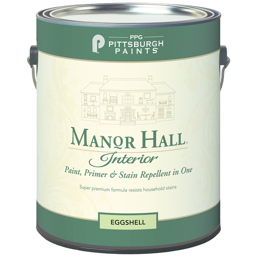 Краска акриловая латексная PPG Manor Hall Interior EggShell яичная скорлупа прозрачный(82-3320) 3.78 л