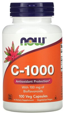 C-1000 with Bioflavonoids капс., 120 мл, 100 г, 100 шт.