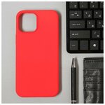 Чехол LuazON для телефона iPhone 12 Pro Max, Soft- touch силикон, красный 6248022 - изображение
