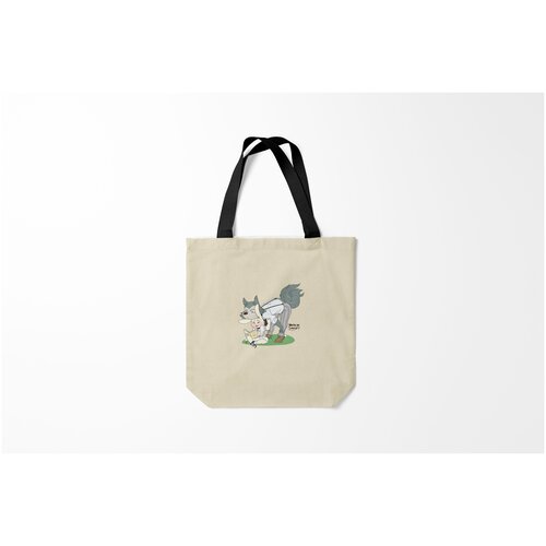 фото Сумка-шоппер / 40х40 см / аниме / beastars ты очень странный burnettie