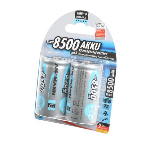 ANSMANN Аккумулятор ANSMANN Ni-MH D 8500mAh maxE BL2, 2шт (5035362-RU)