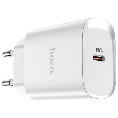 Сетевое зарядное устройство Hoco N14 Smart Charging, PD20W, белый адаптер блок питания 20w usb c