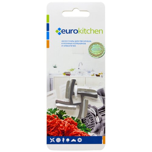 нож eurokitchen kng 08 для мясорубки кухонного комбайна с мясорубкой 1 шт сталь Нож для мясорубки/кухонного комбайна с мясорубкой, 1 шт, сталь, бренд: EUROKITCHEN, арт. KNG-02