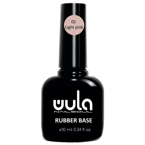 WULA Базовое покрытие Rubber Base, 02 светло-розовый, 10 мл, 42 г iq beauty камуфлирующая база 12 розовый зефир
