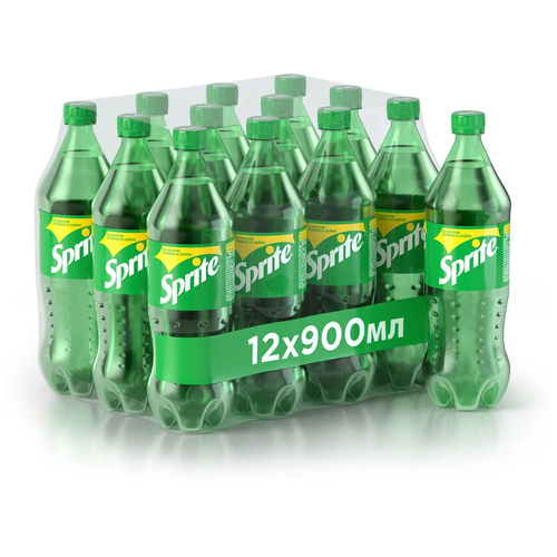 Газированный напиток Sprite 0.9 л. упаковка 12 штук ПЭТ