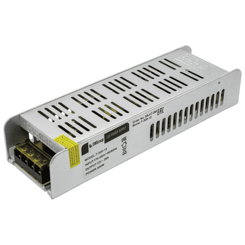 Блок питания узкий 300W 12V T-300-12 блок питания ac dc 12v 300w 00 00002381 t 300 12 кожух без вентилятора