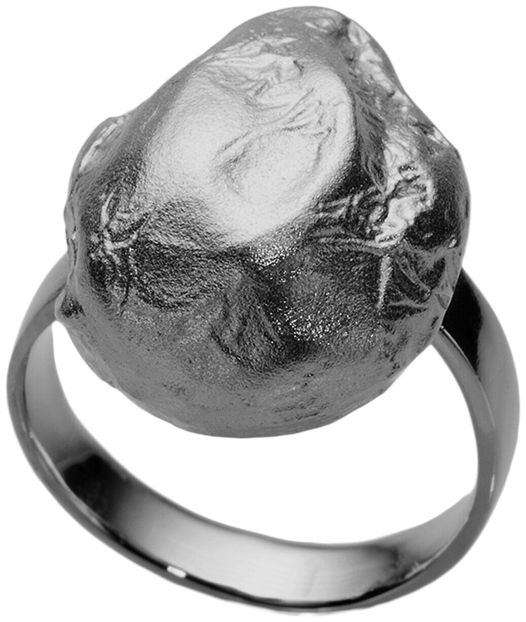 Кольцо SI - Stile Italiano Perla из серебра 925 с покрытием черным родием 