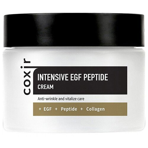 Coxir Intensive EGF Peptide Cream Крем с пептидами и EGF для лица, 50 мл coxir маска с пептидами и egf для регенерации кожи intensive egf peptide 110 г 80 мл