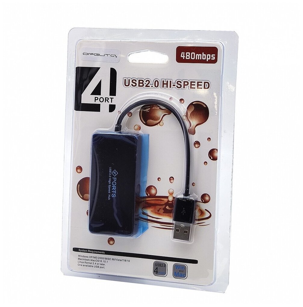 Концентратор USB HUB Орбита OT-PCR09 HB-112 на 4 гнезда USB 20
