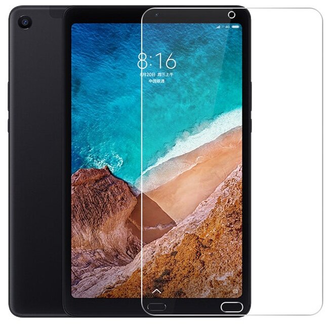 Защитное противоударное стекло MyPads для планшета Xiaomi Mi Pad 4 Plus с олеофобным покрытием