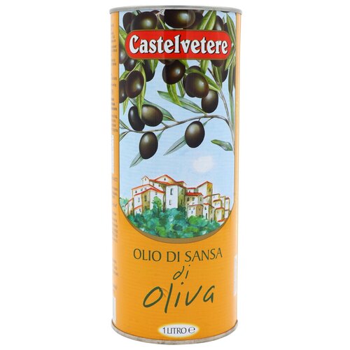 Масло оливковое рафинированное Pomace Olive Oil Castelvetere 1л. ж.б.