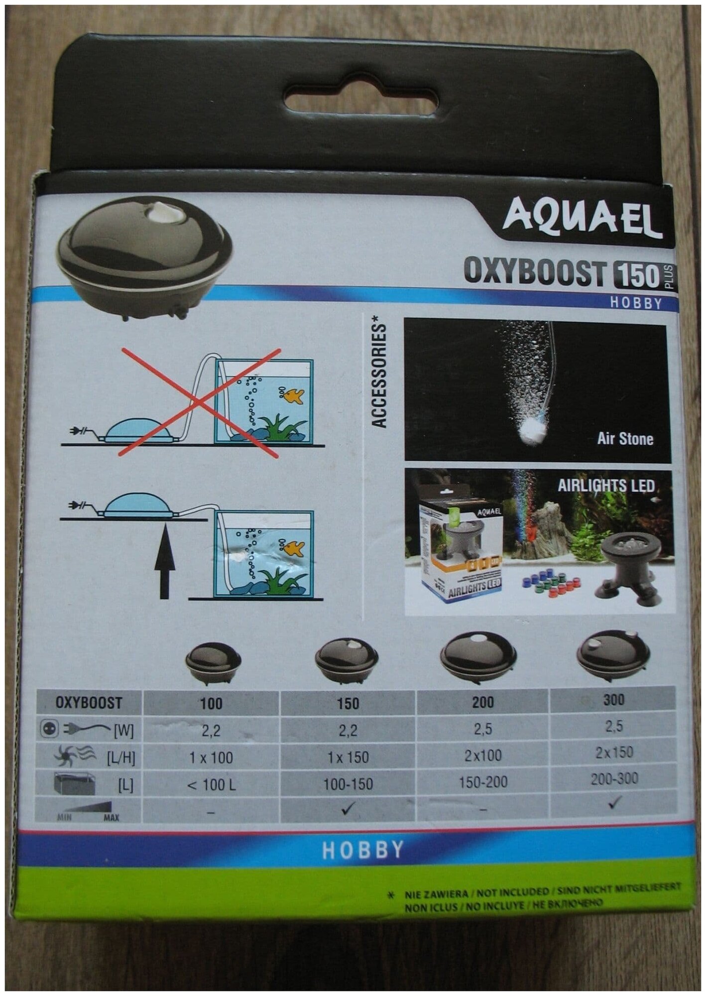 Компрессор для аквариума AQUAEL OXYBOOST 150 plus, oдноканальный - фото №5