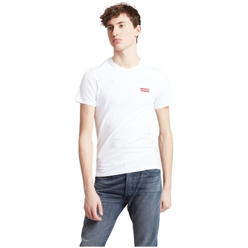 Футболка Levi's , 2 шт., размер XXS, белый, мультиколор