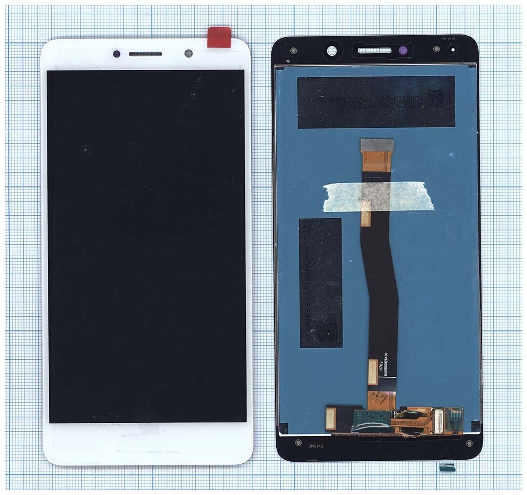 Дисплей (экран) в сборе с тачскрином для Huawei Honor 6X / GR5 2017 белый