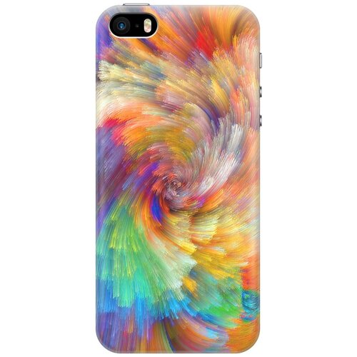 фото Re:paчехол - накладка artcolor для apple iphone se / 5s / 5 с принтом "акварельная красота"