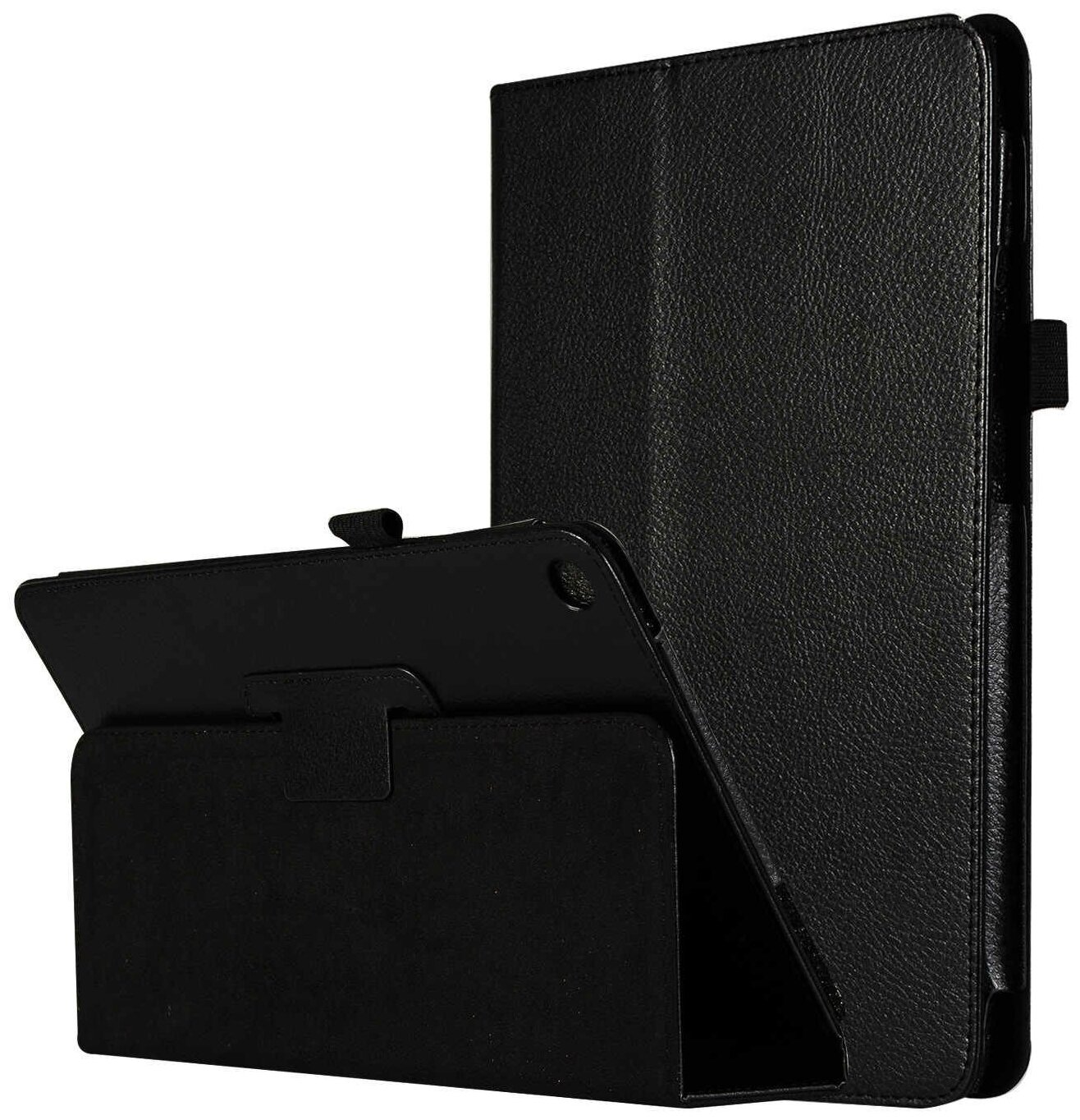 Чехол-обложка с подставкой для Huawei MediaPad M3 Lite 8 (CPN-W09/AL00) черный кожаный
