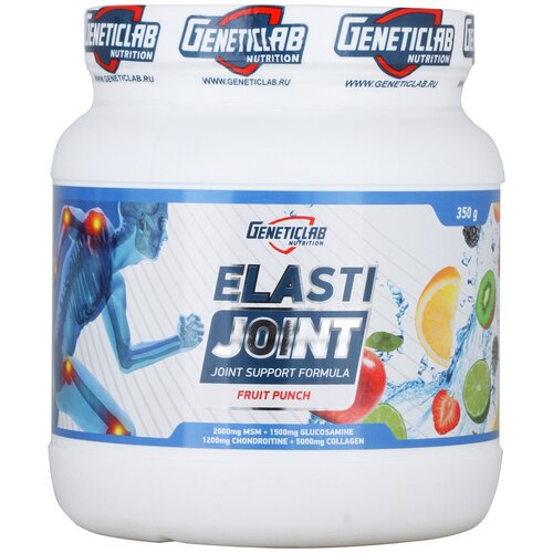 Препарат для укрепления связок и суставов Geneticlab Nutrition Elasti Joint, 350 гр. комплекс real pharm joint flex 400г лимон коллаген мсм глюкозамин хондроитин гиалуроновая кислота для связок суставов кожи