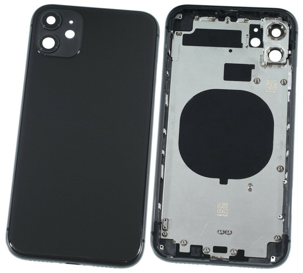 Задняя крышка + рамка для iPhone 11 / черный корпус в сборе