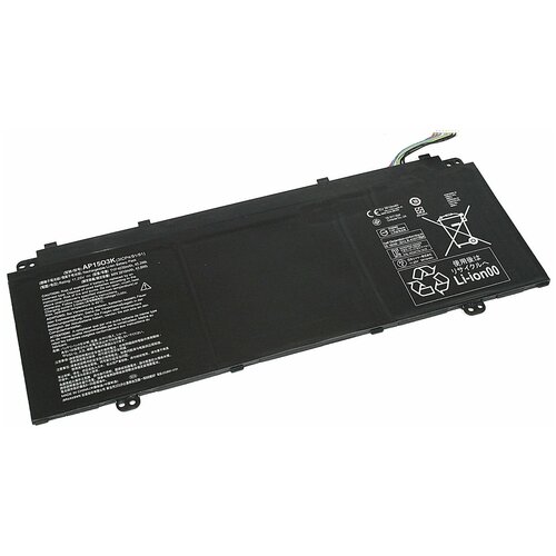 Аккумуляторная батарея для ноутбука Acer Aspire S5-371 (AP1503K) 11.25V 4030mAh for acer spin 5 sp513 52n 450 0cr04 001 50 gr7n1 005 dc power jack cable