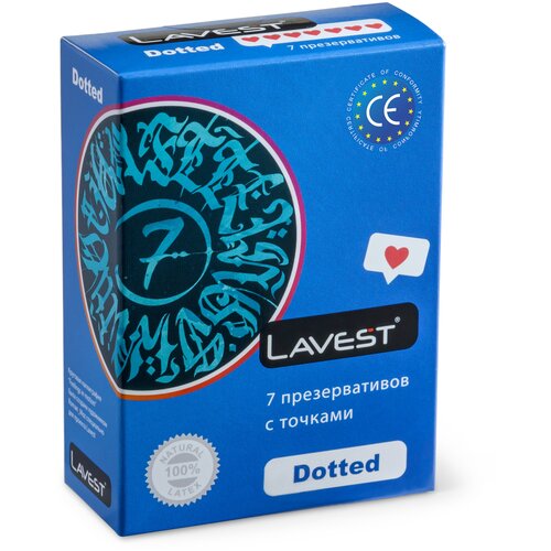 Презервативы LAVEST Dotted, 7 шт. презервативы lavest classic 7 шт